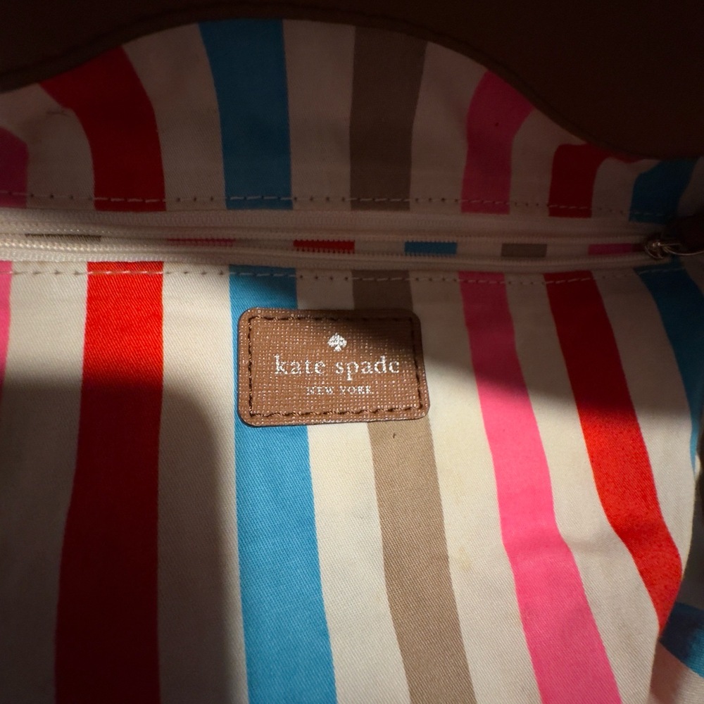 Kate Spade New York Newbury Lane Womens Toasted Almond Structured Top Handle Pur - Picture 10 of 16
